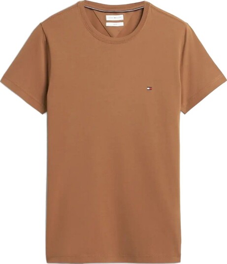 Tommy Hilfiger Stretch Slim Fit Tee - TIMELESS TAWNY - M