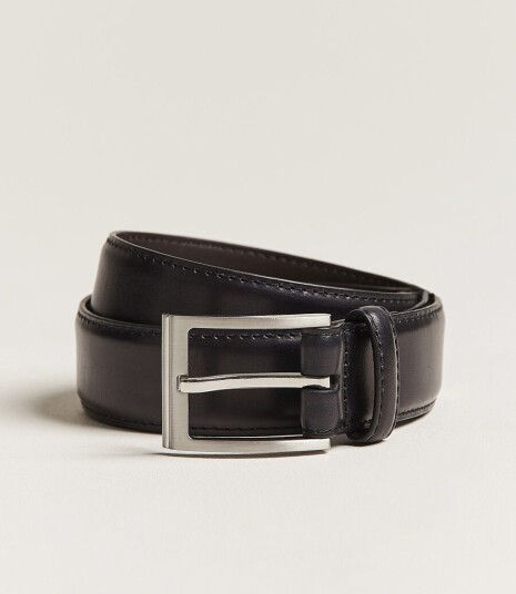 Loake Shoemakers Philip Leather Belt Black