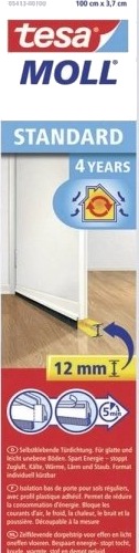 Tesa Moll Standard Dør /Tetningslist Brun 37 Mm X 1 M Selvklebende