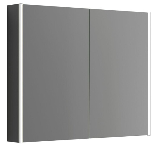 Dansani Inzo Ambi Speilskap 2 Dører B60-100xh80xd15cm Svart eik / 100cm
