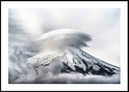 Umbrella cloud fuji Plakat Plakat / 70x100cm Umbrella cloud fuji Plakat Plakat / 70x100cm