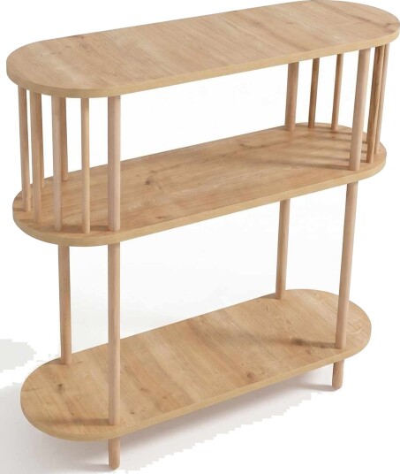 Skjenk Hanah Home Peka Slim (90 x 90 x 30 cm) Sapphire Oak - Sapphire Oak