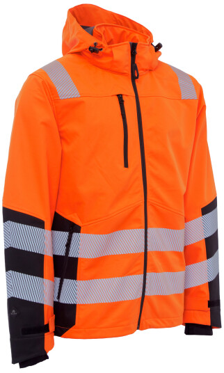 Elka Synlighet Softshelljakke Resirkulert 116503r Oransje Str. 5XL