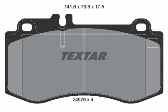 Bremseklosser TEXTAR 2497601 Bremseklosser TEXTAR 2497601