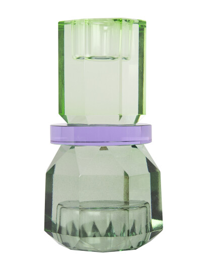 C"est Bon Crystal Candle Holder - Green - ONE SIZE