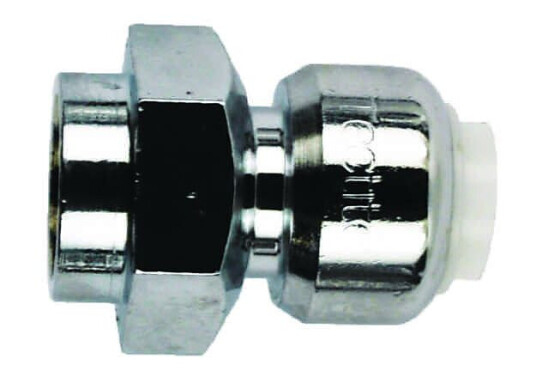 Tectite Classic Union m/innv. gjenger 15 mm x 3/8", Krom