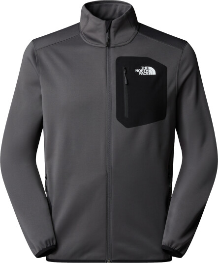 The North Face Men's Crest Full Zip Fleece Anthracite Grey/TNF Black M The North Face Men's Crest Full Zip Fleece Anthracite Grey/TNF Black M