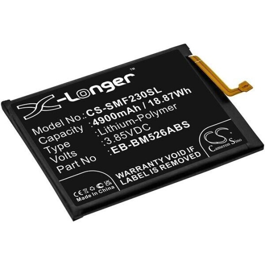 Samsung Galaxy M23 batteri (4900 mAh 3.85 V, Sort)