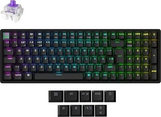 Keychron K4 HE Gamingtastatur med Trådløs Tri-Mode Hot Swap og Gateron 2.0 Svart