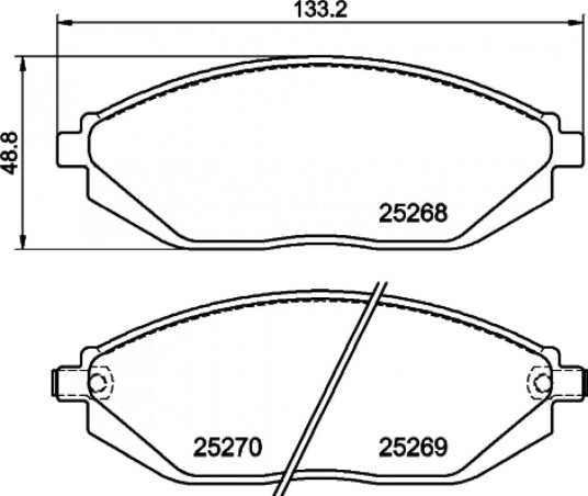 Bremseklosser HELLA 8DB 355 015 771