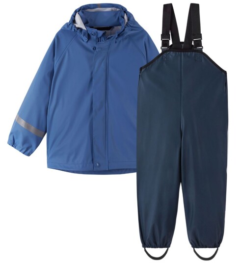 Reima Regntøy m. Seler Tihku PU Denim Blue Reima 3 år (98) Regntøy Blå