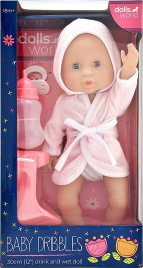 Dukke Baby Dribbles Tissedukke 30cm Dukke Baby Dribbles Tissedukke 30cm