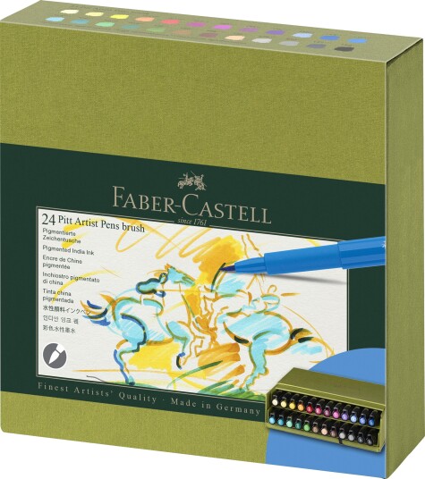 Faber-Castell India ink Pitt Artist Pen B 24 pcs 167191