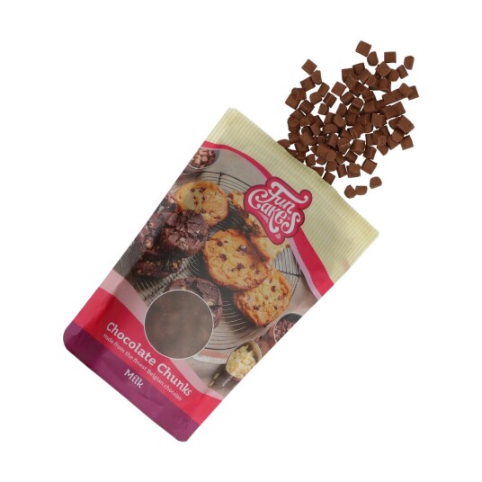 Funcakes Sjokolade Chunks Melkesjokolade 350g Funcakes Sjokolade Chunks Melkesjokolade 350g