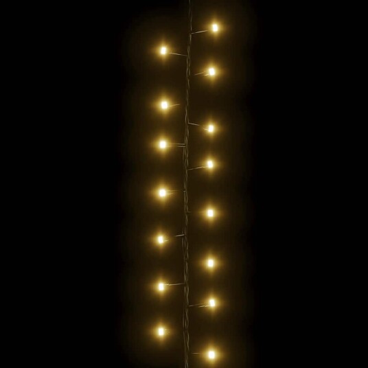vidaXL LED-strenglys med 2000 lysdioder varmhvit 45 m PVC