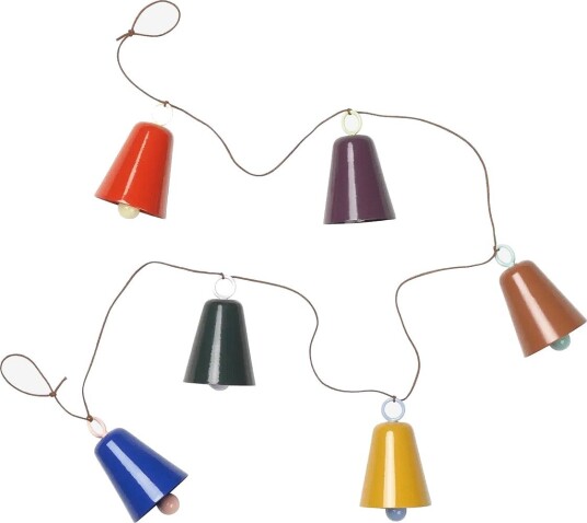 Broste Copenhagen Bell Garland   MULTI COLOR   L 80 cm