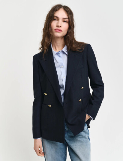 GANT Slim Club Blazer - Navy - 40