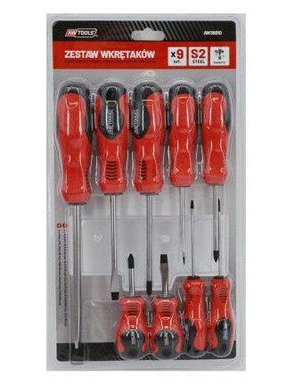 Awtools S2 Skrutrekkere 9 Stk (Aw36810) Awtools S2 Skrutrekkere 9 Stk (Aw36810)