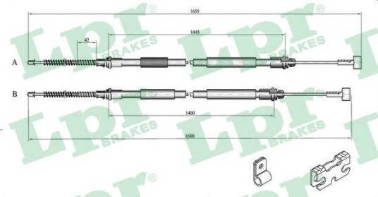 Bremsewire LPR C0246B