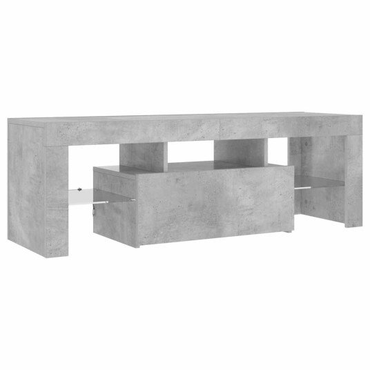 vidaXL TV-benk med LED-lys betonggrå 120x35x40 cm vidaXL TV-benk med LED-lys betonggrå 120x35x40 cm