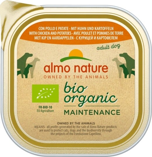 Almo Nature Bioorganic Våtfôr Økologisk Maintenance Økologisk & Økologiske Poteter Kylling 9 X 300 G Almo Nature Bioorganic Våtfôr Økologisk Maintenance Økologisk & Økologiske Poteter Kylling 9 X 300 G