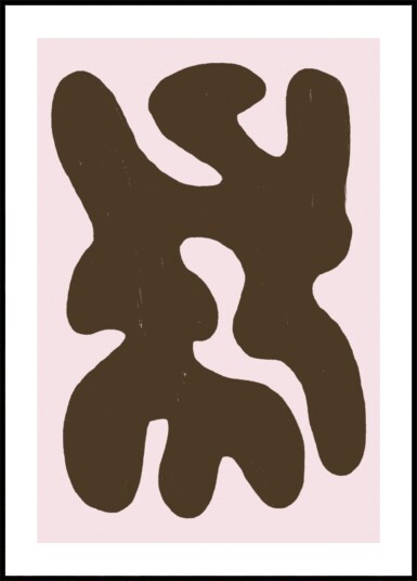 Soft Organic Abstract Forms Plakat / 40x50