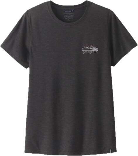 Patagonia W"s L/s Cap Cool Trail Shirt   Stratapeaks Ink Black L