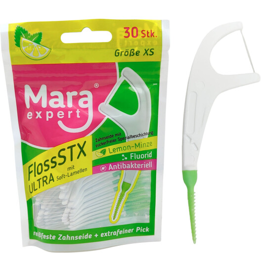 Tanntråd + Tannpirker Soft Sticks Mara Expert STX Flosser 30 stk.
