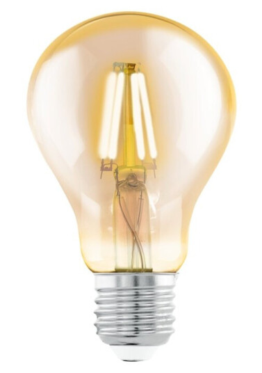Eglo Led-Filamentlyspære Form: A75 E27 4 W Ekvivalent 32 Klasse F Varmt Hvitt Lys 2200 K Ravgul Eglo Led-Filamentlyspære Form: A75 E27 4 W Ekvivalent 32 Klasse F Varmt Hvitt Lys 2200 K Ravgul