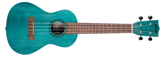 Kala Ka-Mrt-Blu-C Ocean Blue Watercolor Meranti Concert Ukulele