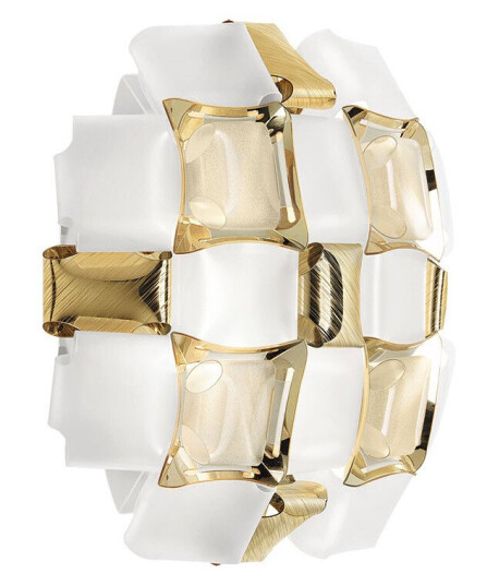 Slamp Mida Applique Vegglampe White/Gold
