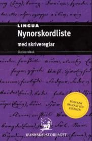 Lingua : nynorskordliste med skrivereglar, Akseptabel bruktbok uten markeringer Lingua : nynorskordliste med skrivereglar, Akseptabel bruktbok uten markeringer