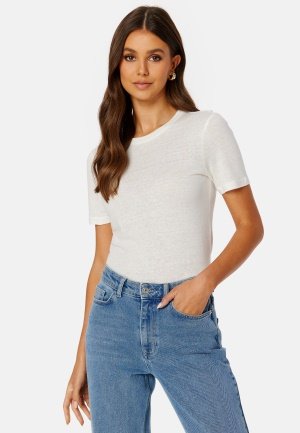 BUBBLEROOM CC Linen mix t-shirt Offwhite L BUBBLEROOM CC Linen mix t-shirt Offwhite L