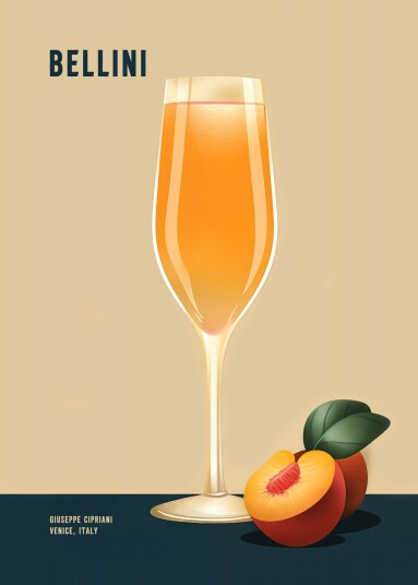 Plakat Bellini Cocktail Plakat Bellini Cocktail