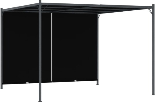 vidaXL Hagepergola med uttrekkbart tak 3x3 m antrasitt vidaXL Hagepergola med uttrekkbart tak 3x3 m antrasitt