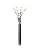 MicroConnect - Samlet kabel - 100 m - SFTP - CAT 6 - innendørs, utendørs, solid - svart MicroConnect - Samlet kabel - 100 m - SFTP - CAT 6 - innendørs, utendørs, solid - svart