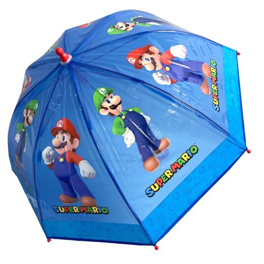 Transparent Paraply 45cm Super Mario