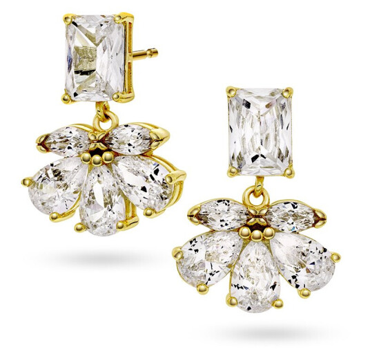 Pan Jewelry, Øredobber i forgylt sølv med zirkonia Pan Jewelry, Øredobber i forgylt sølv med zirkonia