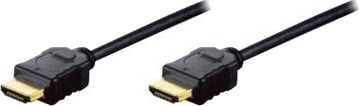 Digitus Hdmi Kabel Med Ethernet Hdmi Hann Til Hdmi Hann 10 M Trippel Beskyttelse Svart
