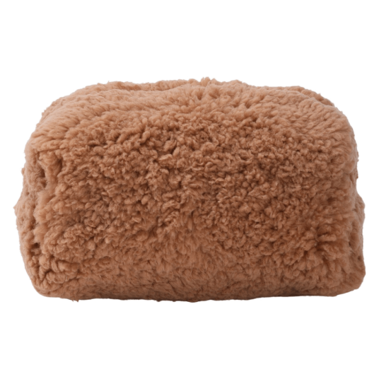 Sticky Bestie Fluffy Pouch Brown
