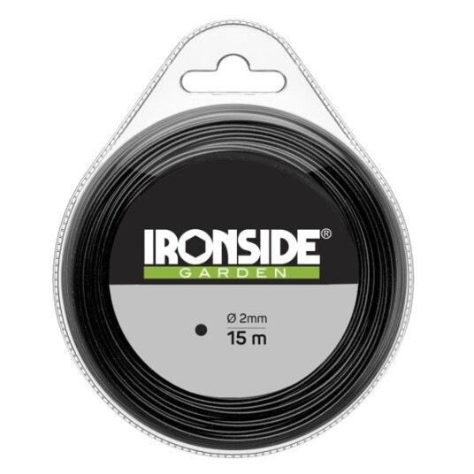 Ironside 500361 Trimmertråd 15 m 2,4 mm, Hagemaskiner