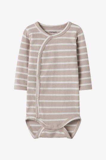 Name It baby   Body nbnOsuppa LS Wrap Body   Grå