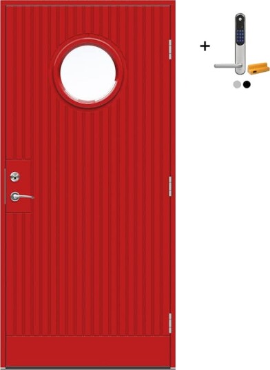 Ytterdør Swedoor Advance-Line Nordic Geilo med Yale Doorman Classic Home