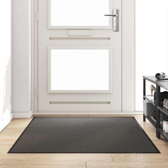 Dørmatte Anthracite og svart 120 x 180 cm Polypropylen og vinyl Dørmatte Anthracite og svart 120 x 180 cm Polypropylen og vinyl