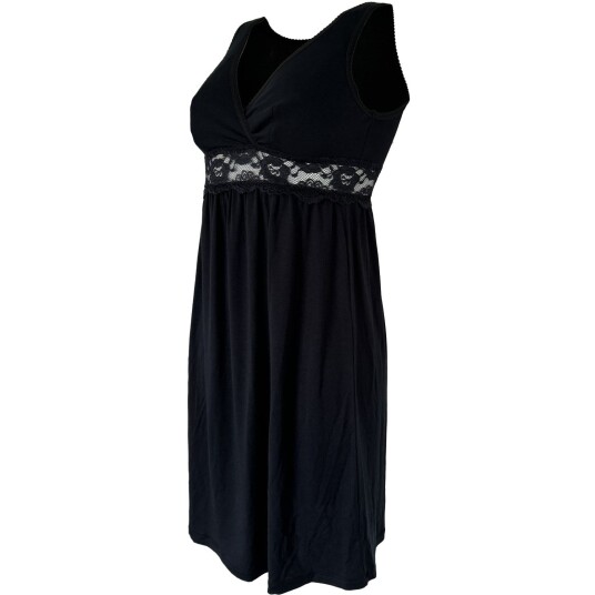 Carriwell Black Maternity & Nursing Nightie S