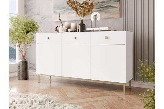 Kommode Hermann 155 cm Hvit