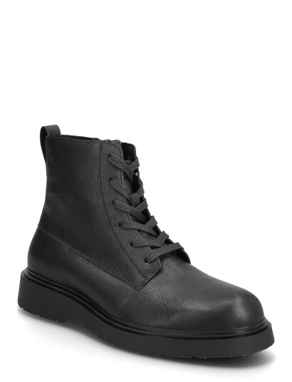 Calvin Klein Combat Ess Lace Up Zip Boot Lth - Black - 42