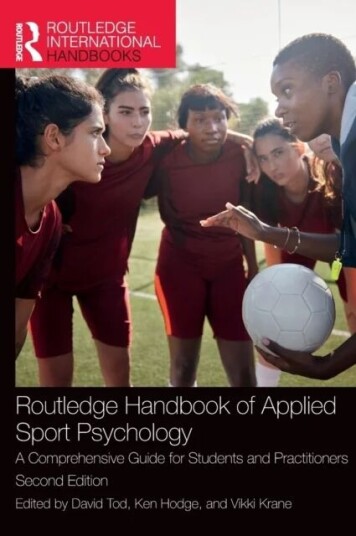 Routledge Handbook Of Applied Sport Psychology