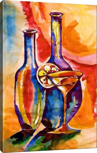 Dekorativ Canvasbilde 50x70 cm Flerfarget