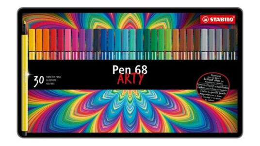 STABILO Pen 68 Arty metal tin of 30 colors STABILO Pen 68 Arty metal tin of 30 colors